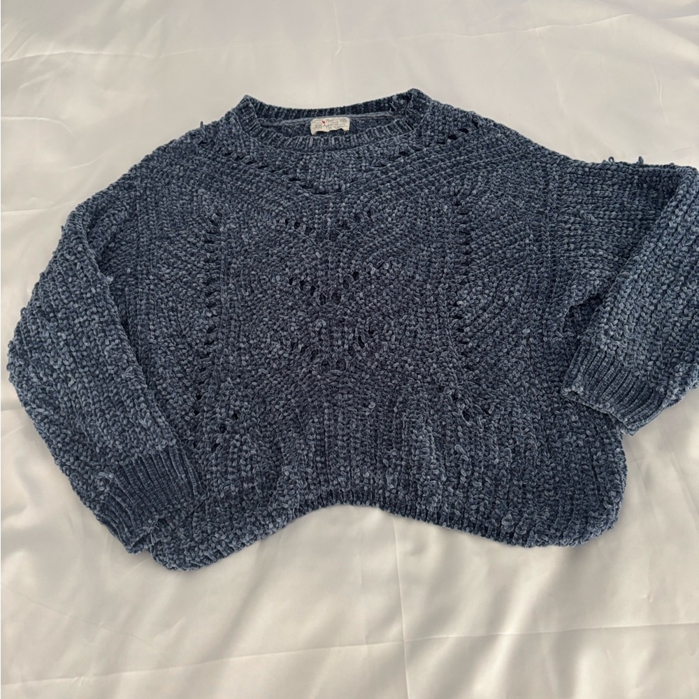 Womenβs Poof! Textured Navy Sweater